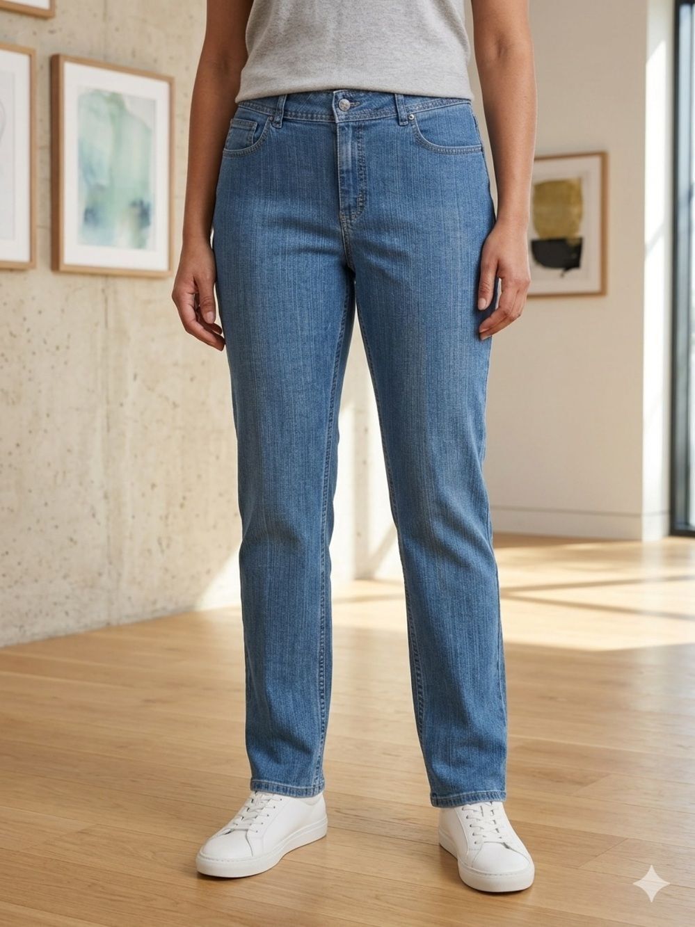 Take 50% OFF- Riders by Lee Classic Straight-Leg Women's Jeans Blue,Size-12L
